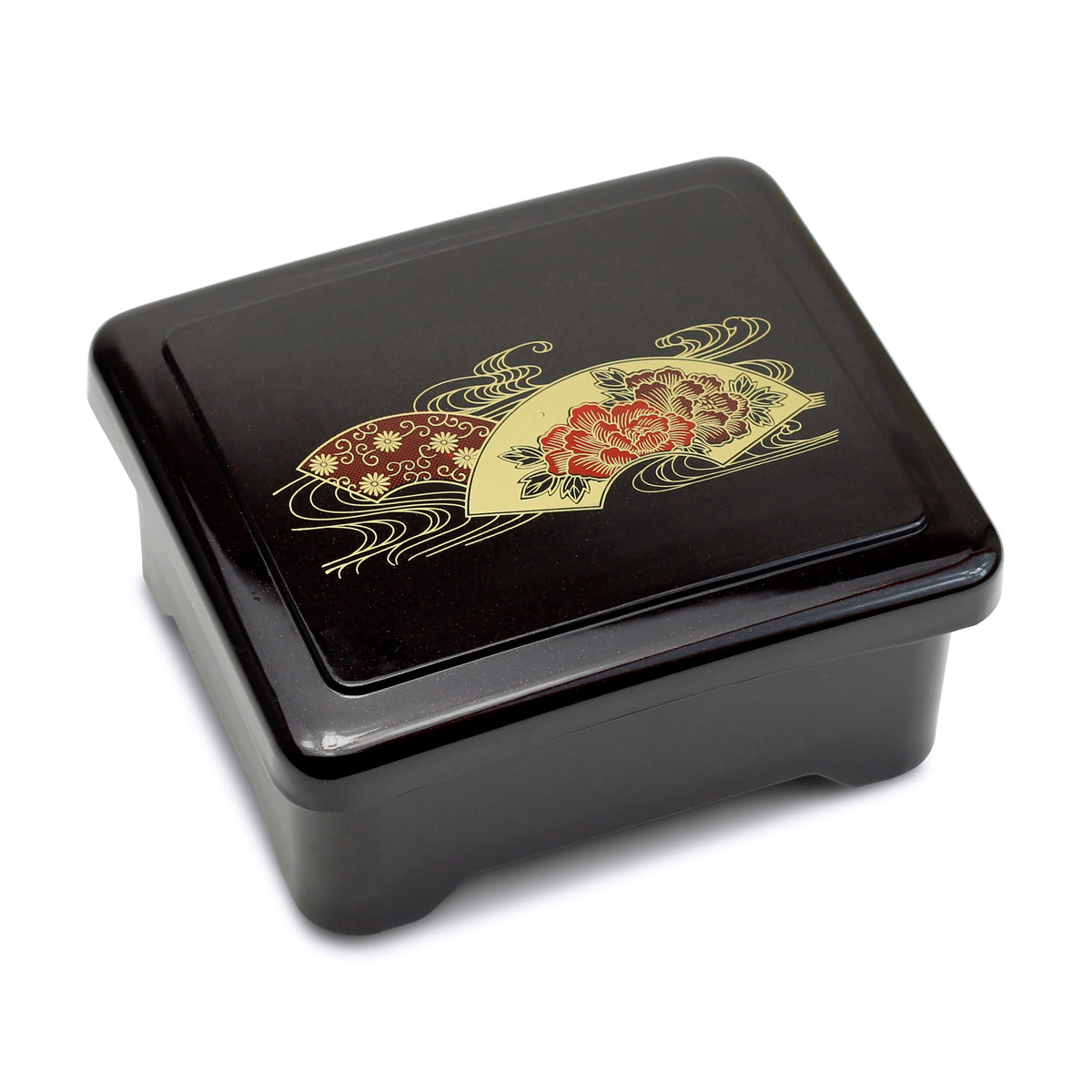 Lacquer Lunch Box 6 Compartment 11.75, Black/Red – Eden Restaurant Supply