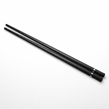 Chopsticks – Matte Black with Silver Accent