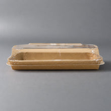 Kraft Paper Sushi To-Go Tray with Clear Anti-Fog Lid (600 pc) - PH-02