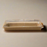 TOGO KRAFT PAPER TRAY / LID  600 pcs