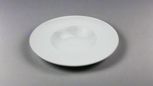 12 oz White Porcelain Wide-Rim Round Plate