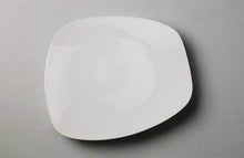 10½″ × 9¼″ White Porcelain Egg-Shaped Plate