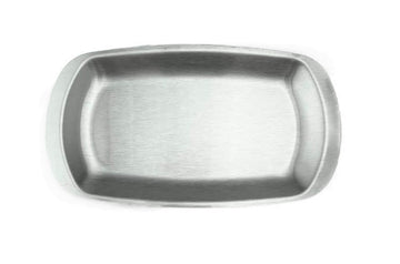 Satin Stainless Steel Rectangular Plate, 9-1/4"*5-3/8"