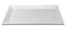 13″ White Melamine Rectangular Platter