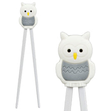 White Owl Training Chopsticks with Detachable Helper