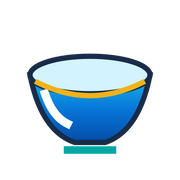 Glazed finish feature icon