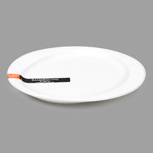 6" Round Porcelain Plate, White
