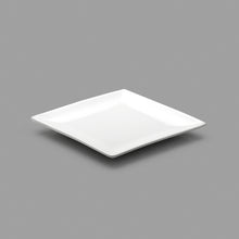 8″ × 6½″ White Plate — Sloped Rim