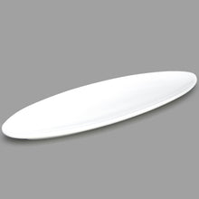 16″ × 5¼″ White Ceramic Oval Platter