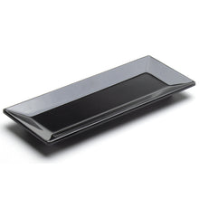 10.15″ × 4″ Black Melamine Rectangular Plate