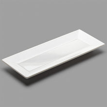 10.15 × 4 in White Melamine Rectangular Plate