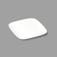 6½ in White Melamine Square Plate