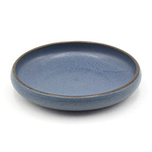 6.65″ Blue & Brown Ceramic Deep Plate, 10 fl oz