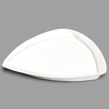 10″ White Porcelain Triangular Plate