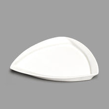 7″ White Porcelain Triangular Plate