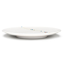 12-1/2" Round Melamine Plate, White — Rain Flower Design