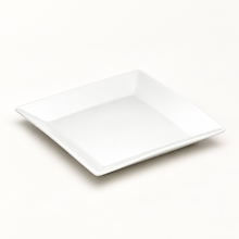 8-1/4" Square Bowl, White Ceramic, Product view
