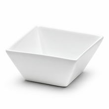 4" Square Sauce Bowl, White Ceramic, Product view