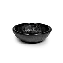 3½″ Melamine Bowl — 3 oz, Angled black melamine sauce bowl