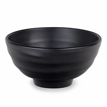 Angled black round-foot bowl