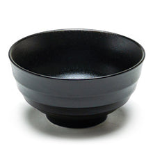 6½″ Matte Black Porcelain Noodle Bowl — 3¼″ High, Product view