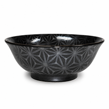 Ceramic Ramen Bowl — 42 fl. oz., Black, Silver, Product view