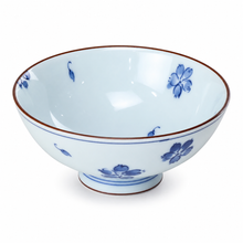 Porcelain Rice Bowl 4.5", Blue Flower, Product view
