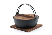 Iron Nabe Cooking Pot, Black