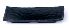 Black Textured Rectangular Melamine Plate (IT-Y8019-1B)