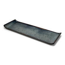 15.25" × 5" Obsidian Ceramic Rectangular Platter