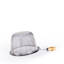 62–69 mm Stainless Steel Tea Strainer with Bamboo Handle