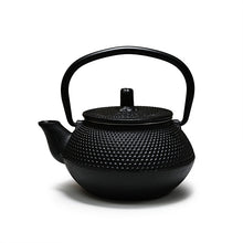 10 oz Black Cast-Iron Teapot — 4½″ H