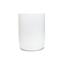 8 oz White Ceramic Teacup — 3½″ H