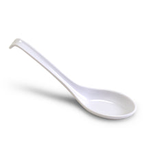 6¼″ White Melamine Soup Spoon — 023-W
