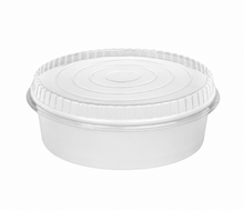 48 oz Paper Food Bucket with Clear Dome Lid (45 pc) - FP-PSB48