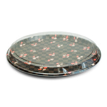 Hanaoke Round Sushi Party Platter with Clear Lid (25 pc) - ED-140038, 18"