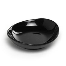 4½″ Black Melamine Round Saucer Dish — 4 oz