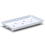 Melamine Sushi Case Plate (White) 8-3/4X5"