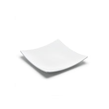 6″ White Melamine Square Flare Plate