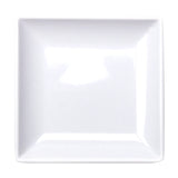Melamine Square Flare Plate 4-1/2", White
