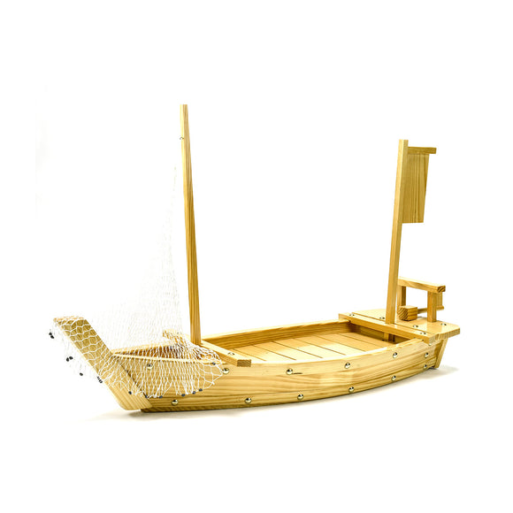 Wooden Sushi Boat w/Net 29.5