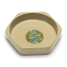4¼″ Beige & Green Melamine Octagonal Sauce Bowl