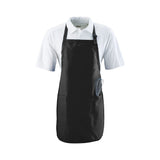 Apron Full Length w 2 Pocket, 3 Colors (White/Black/Red)