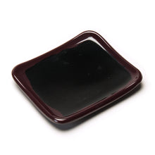 5½″ × 4⅞″ Black & Brown Tenmoku Melamine Rectangular Plate