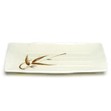 Melamine Rectangular Plate 11-3/8"x7-1/4", Autumn Grass