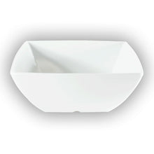 9″ White Melamine Square Serving Bowl — 90 oz