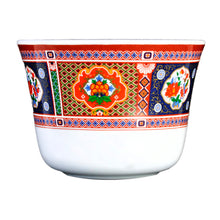 5 oz Peacock-Pattern Melamine Teacup — 3⅛″ High