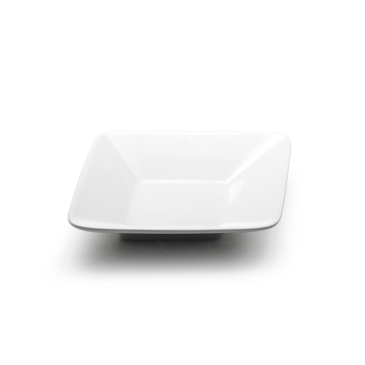 31/4" Square Sauce Plate, White Ceramic Eden Restaurant Supply