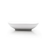5"x1-1/8"H Square Plate, White Ceramic