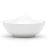 3-1/2"D Round Sauce Bowl, White Ceramic